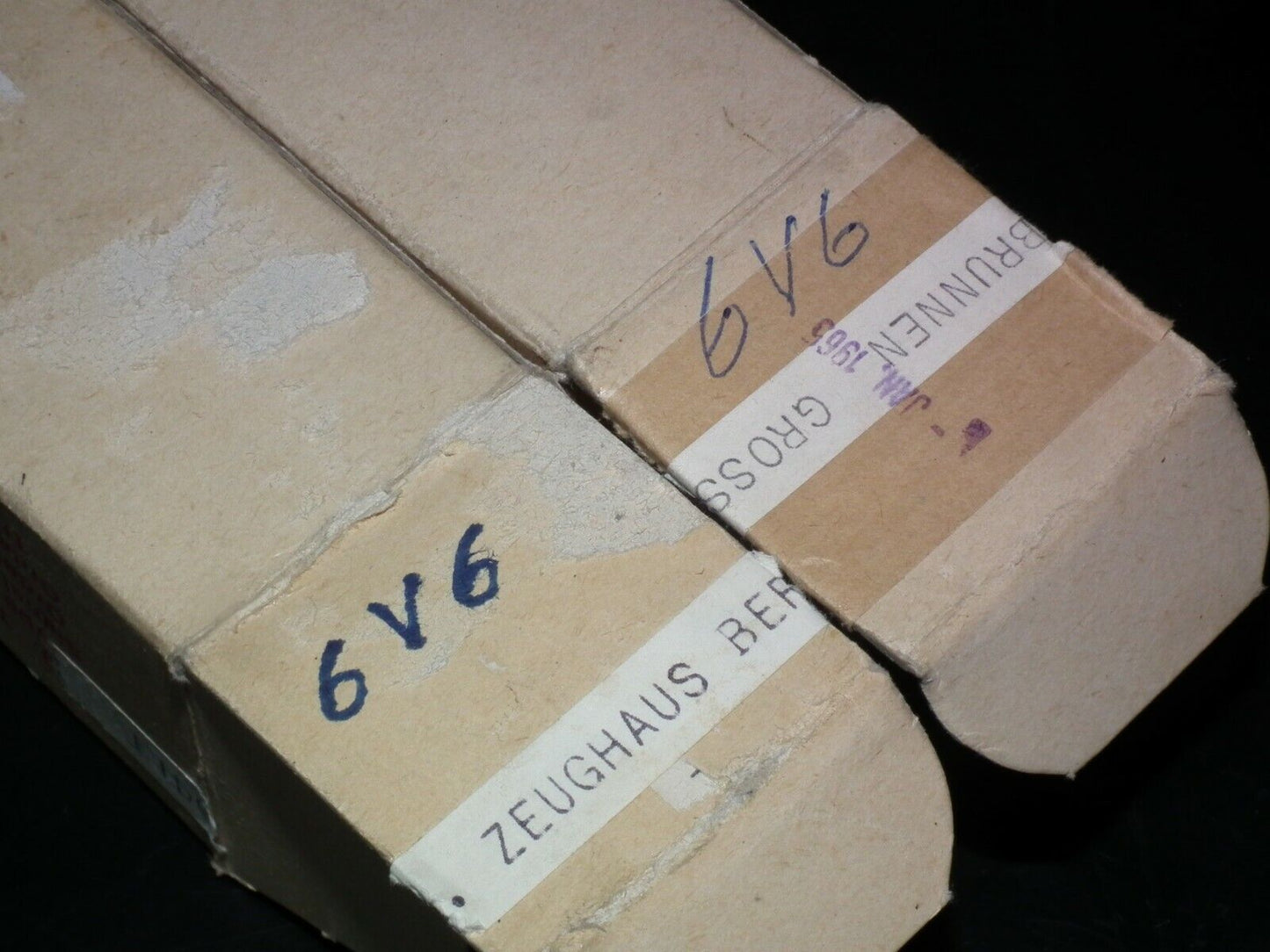 Platinum matched pair 6V6GT Ken Rad Black Plates Black Coated NOS NIB JAN boxes