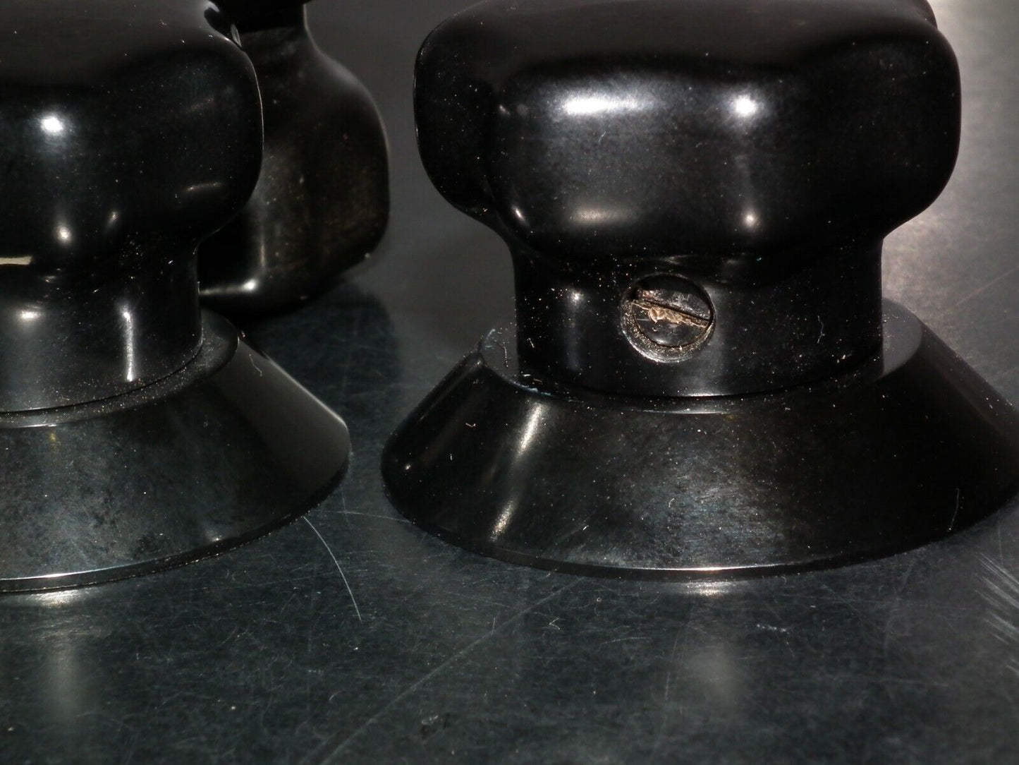 Vintage Siemens Klangfilm Bakelite Knob - Made in W. Germany in 60s Used Perfect