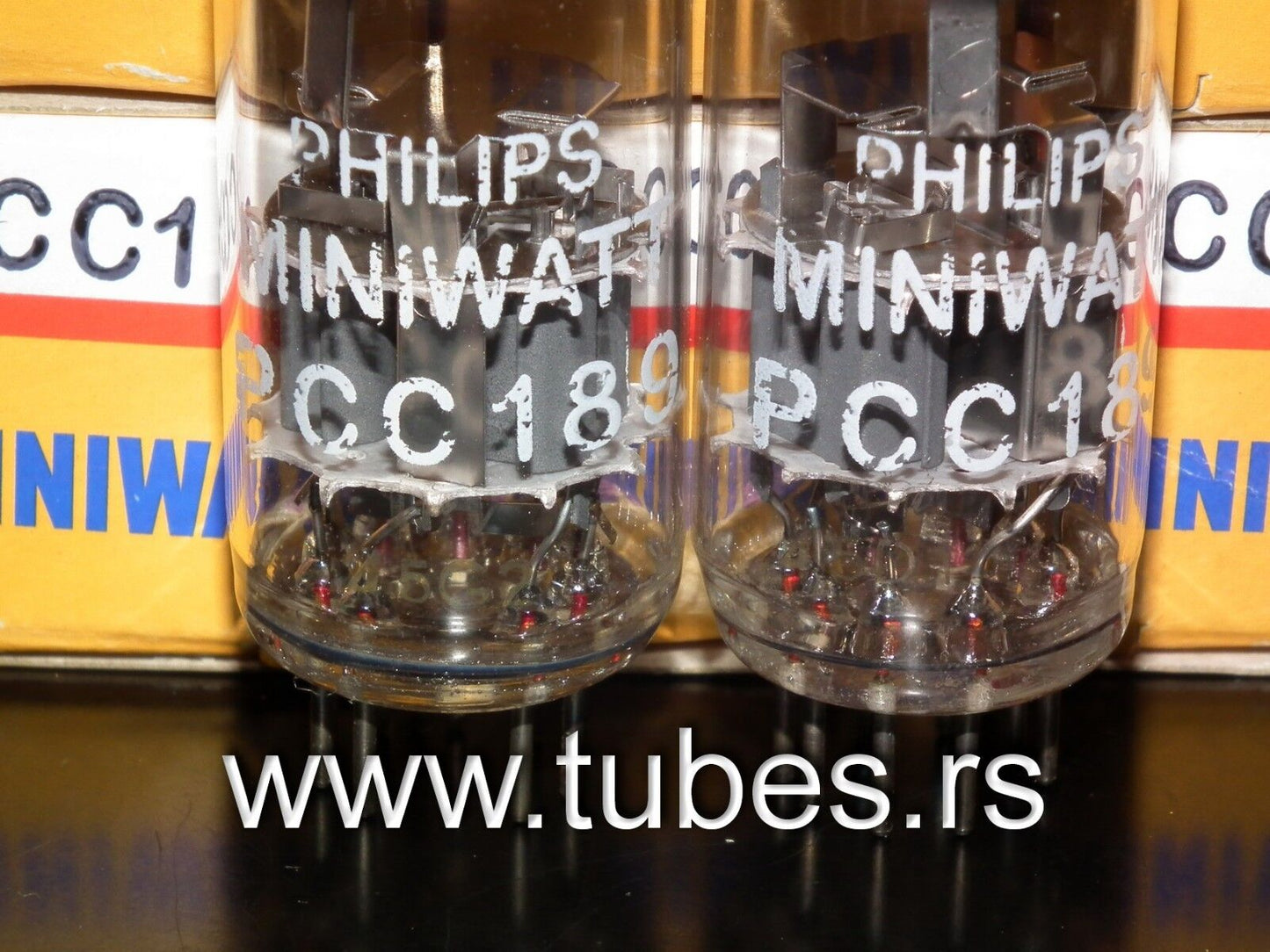 Platinum matched pair PCC189 7ES8 Philips Holland very quiet ECC88 6DJ8 6922 sub