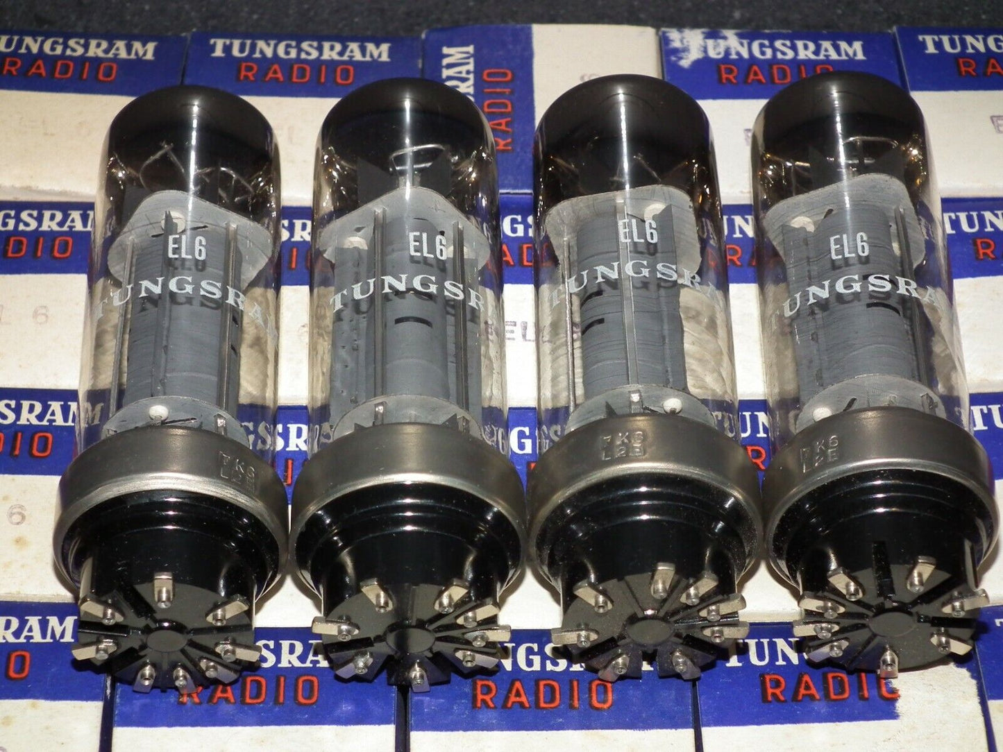 Platinum matched quad EL6 4699 Mazda Philips rebranded Tungsram, METAL BASE DD