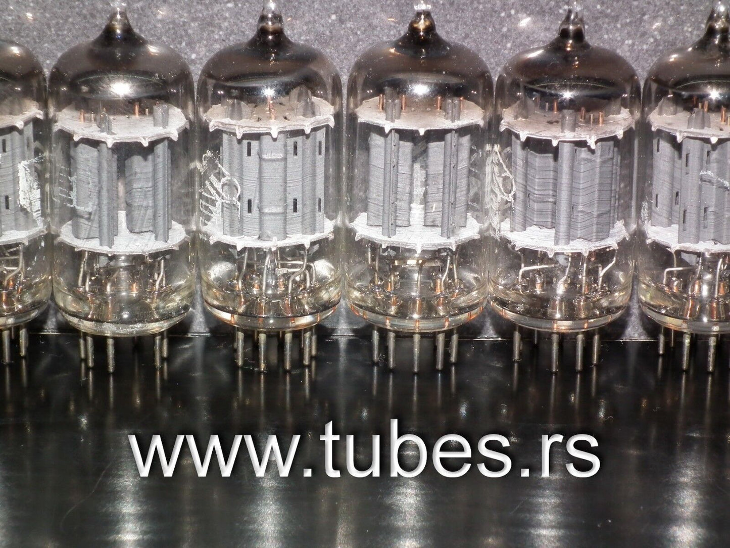 Sylvania 5814A Matched pair (Rebranded CEI) 12AU7WA (12AU7 Sub) Copper grid post