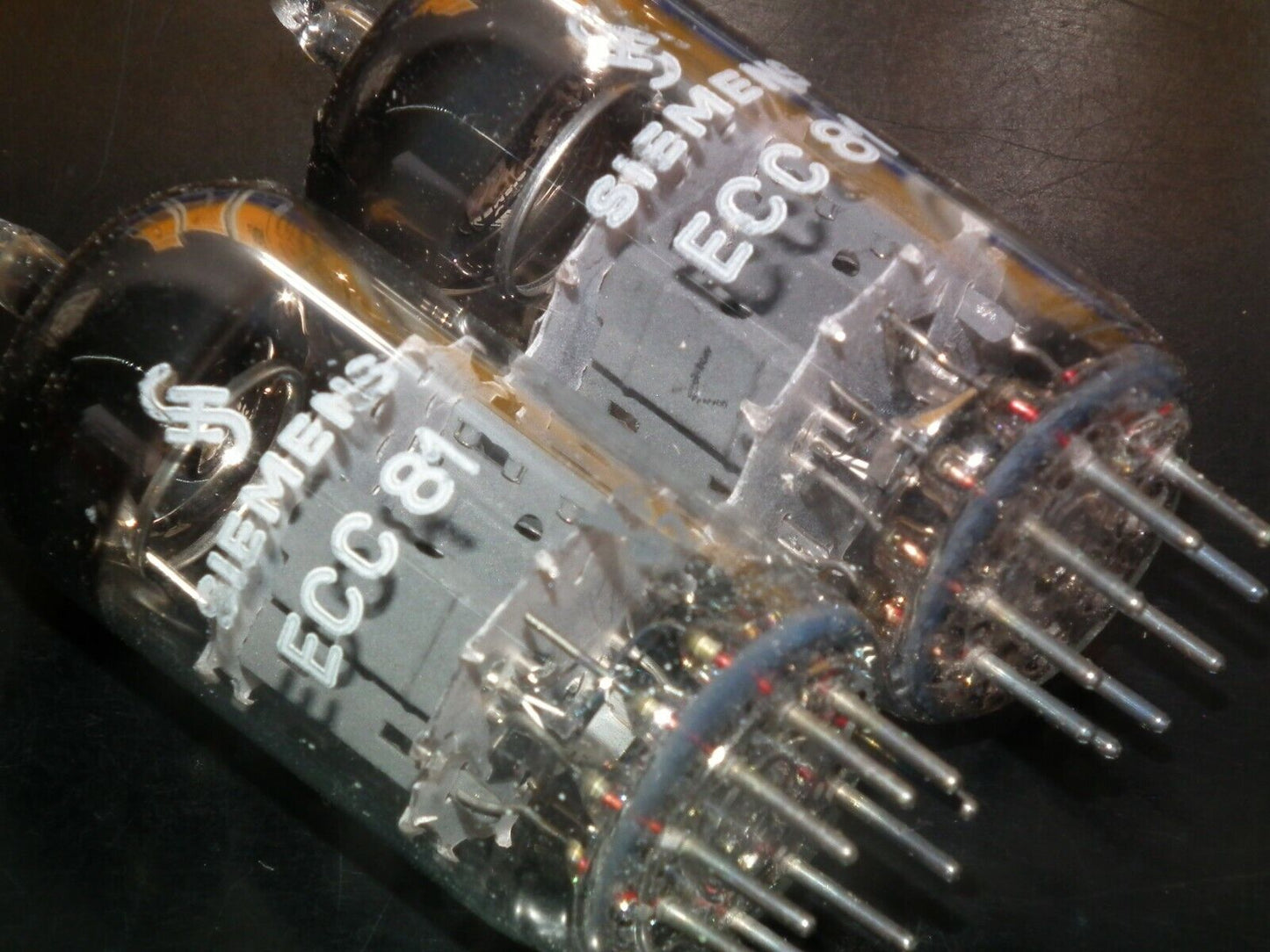 ECC81 Siemens Platinum Matched Pair NOS NIB 12AT7 Siemens&Halske Munich W German
