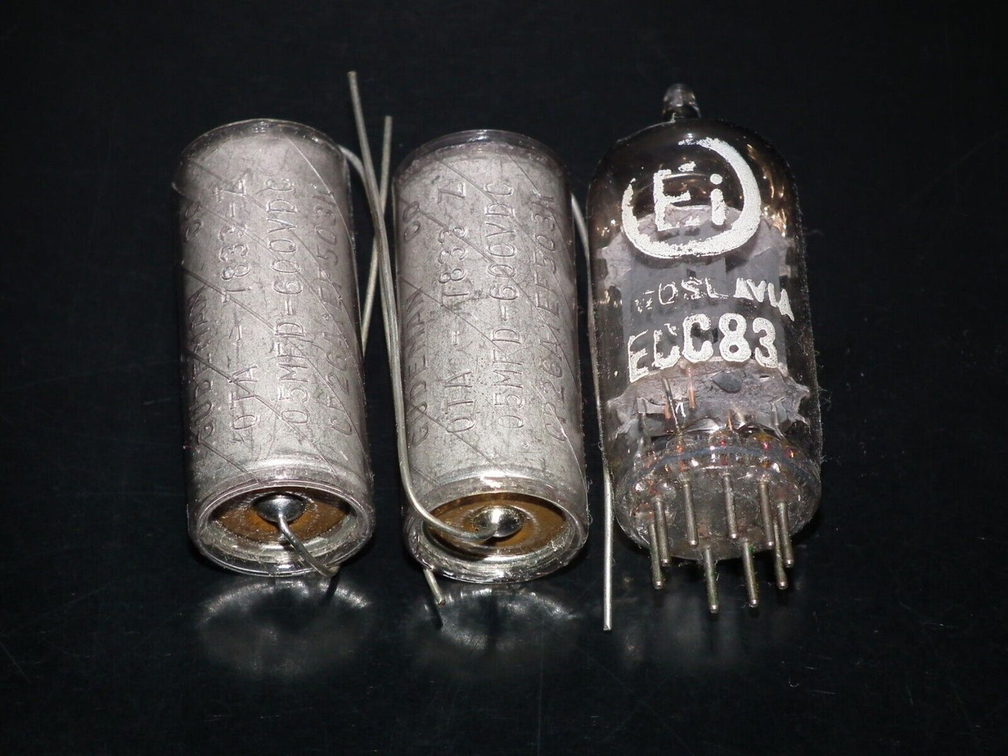One Vintage GUDEMAN PIO Capacitors 50nF 600V 0.05uF NOS Paper In Oil Engraved