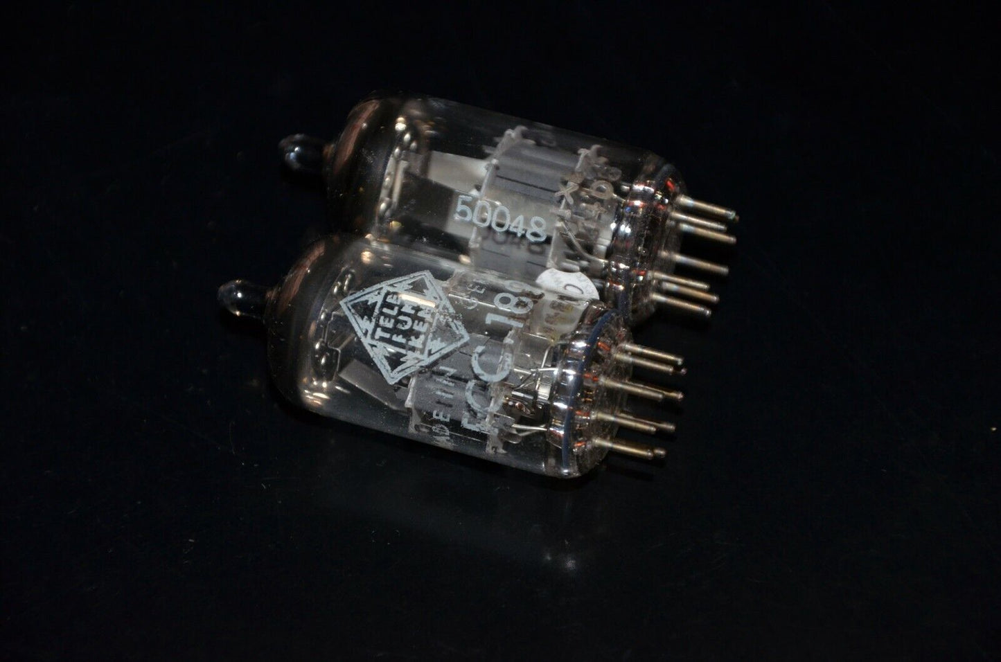 ECC189 6ES8 Philips (Rebranded Telefunken) NOS Platinum Matched Pair Low Noise