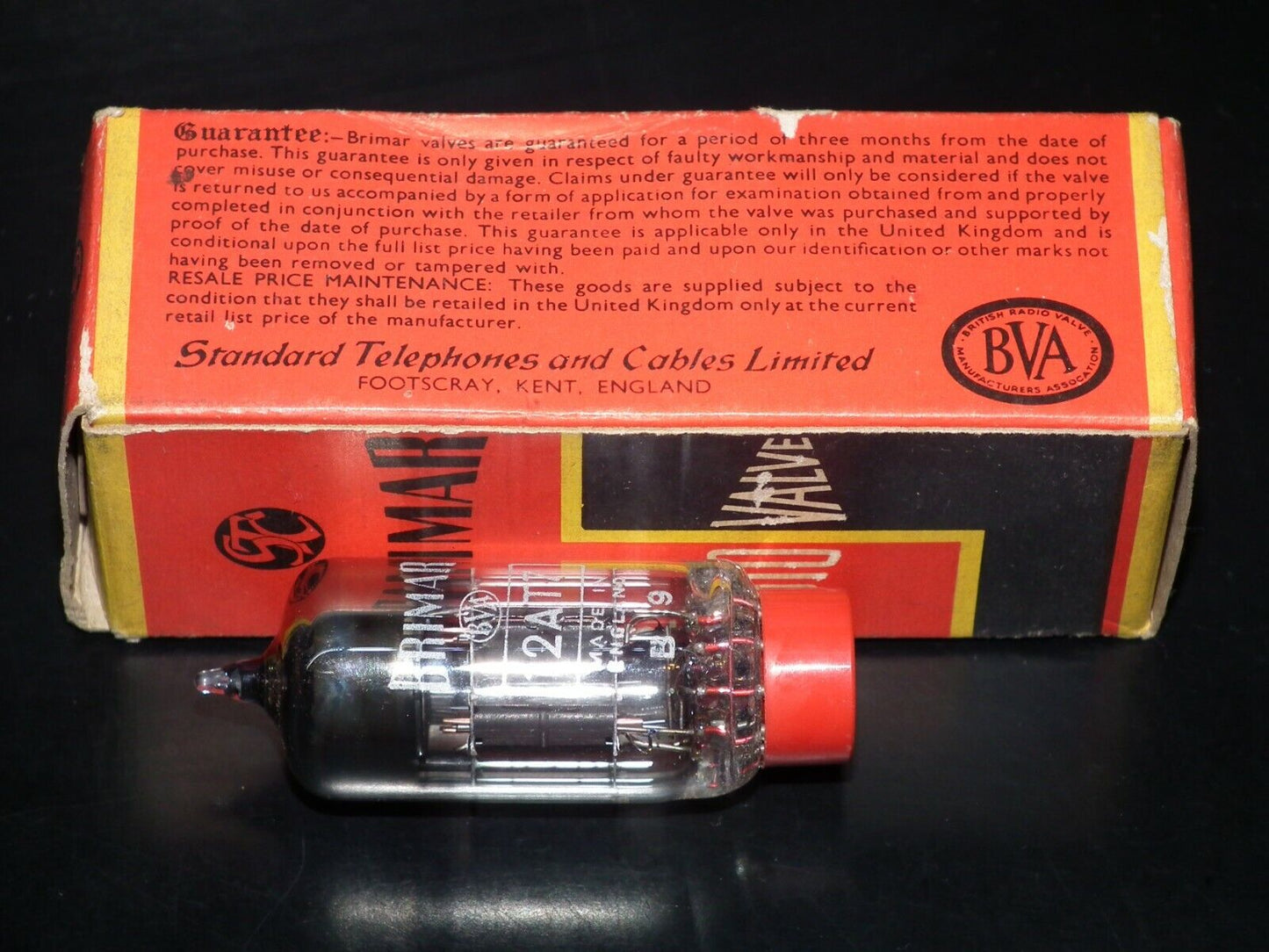 ECC81 Brimar United Kingdom 12AT7 NOS NIB