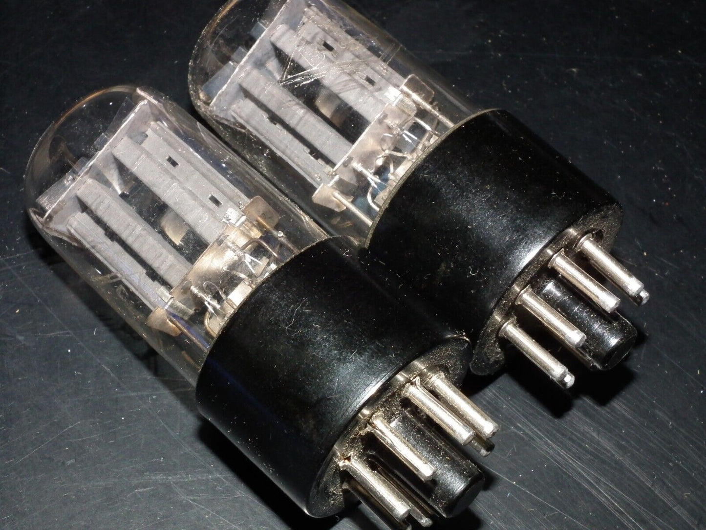 Platinum Matched Pair Foton 6SN7GT 6N8S NOS early 50s Tashkent Plant Great Sound