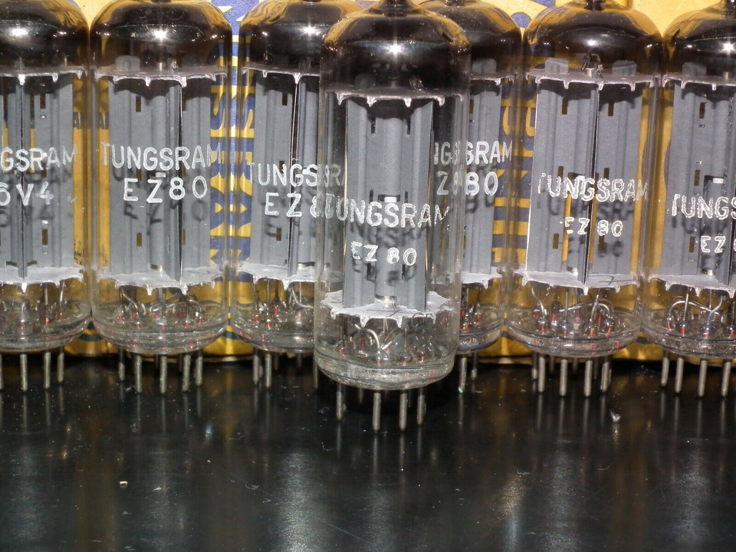 EZ80 Siemens 6V4 NOS NIB Rebranded Tungsram Munich tube plant 1962-1963