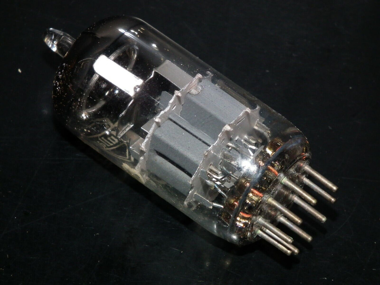 NOS NIB ECC88 Mullard 6DJ8 RARE Gray Shield Big O Getter Heerlen 1960