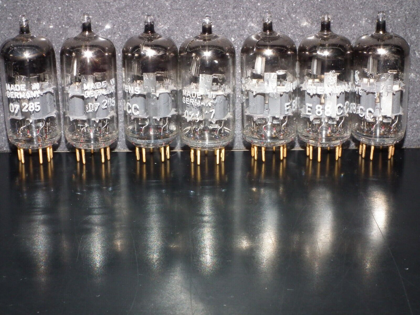Platinum Matched Pair Siemens E88CC Used Tested NOS Dual Stage Getter A27H Code