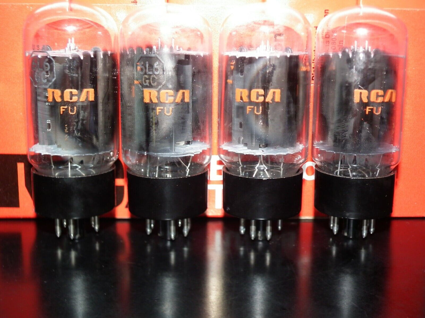 6L6GC RCA Platinum Matched Pair NOS NIB Holy Grail 6L6 Black Anodes