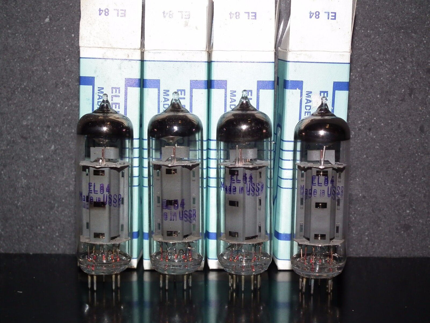 EL84 6BQ5 Elektronorg 6P14P-EV NOS platinum matched quad Reflektor for EXPORT 70