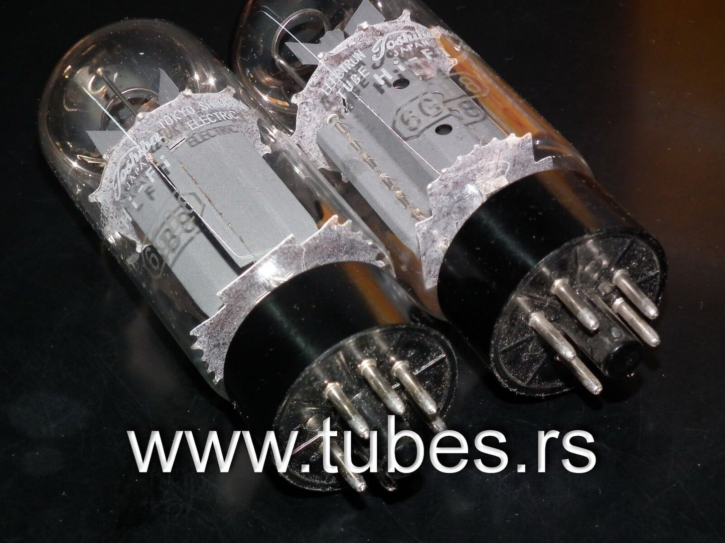 6GB8 Toshiba Japan - Platinum matched pair 6G-B8 Hi Fi Tube
