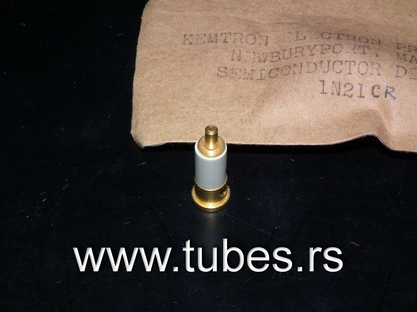 1N21CR Kemtron Gold Slug Microwave MIXER DIODE NOS JAN Packaging