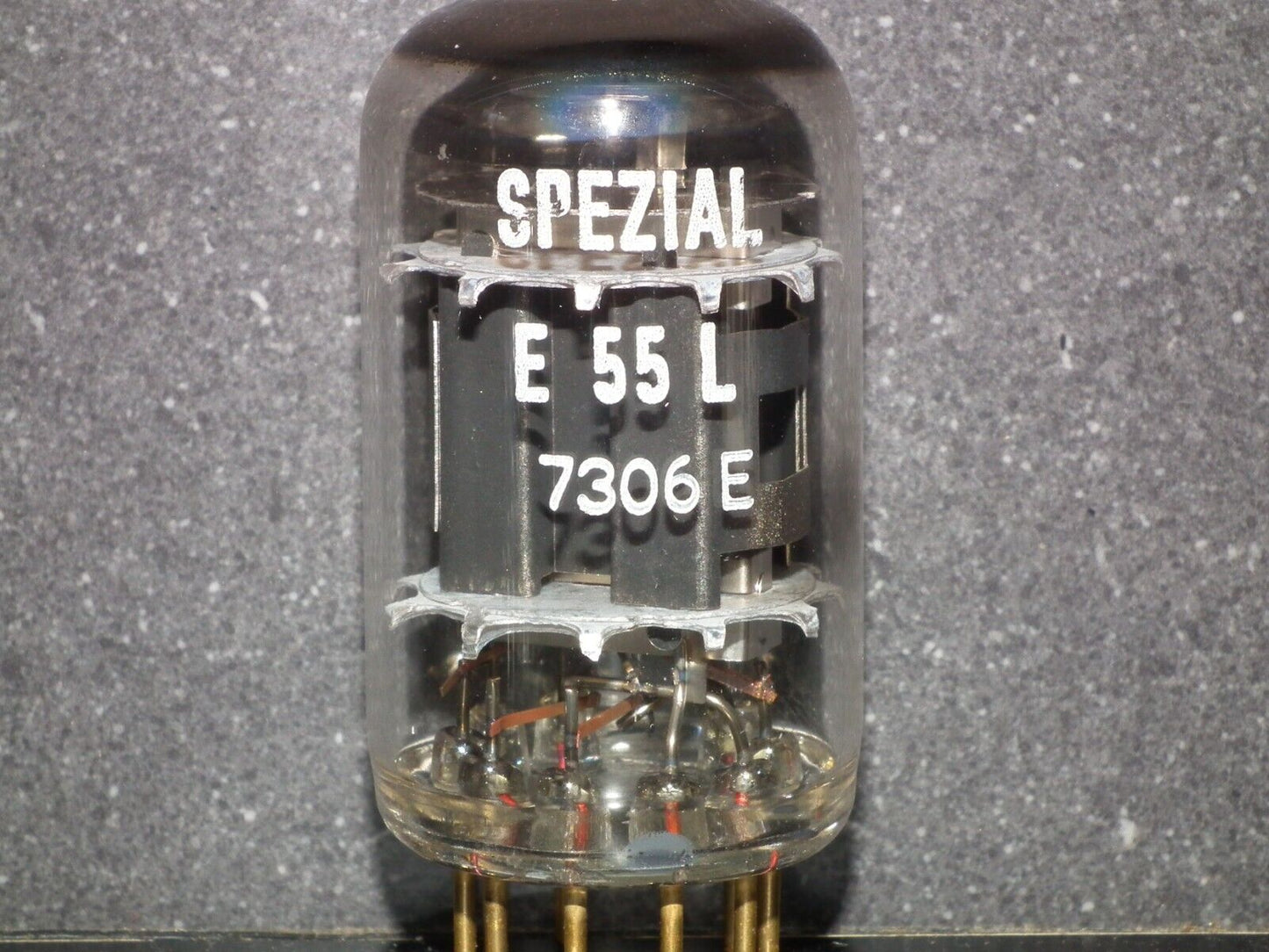 E55L Mullard 8233 NOS NIB Gold Pins Black Anode - Carbonized Nickel