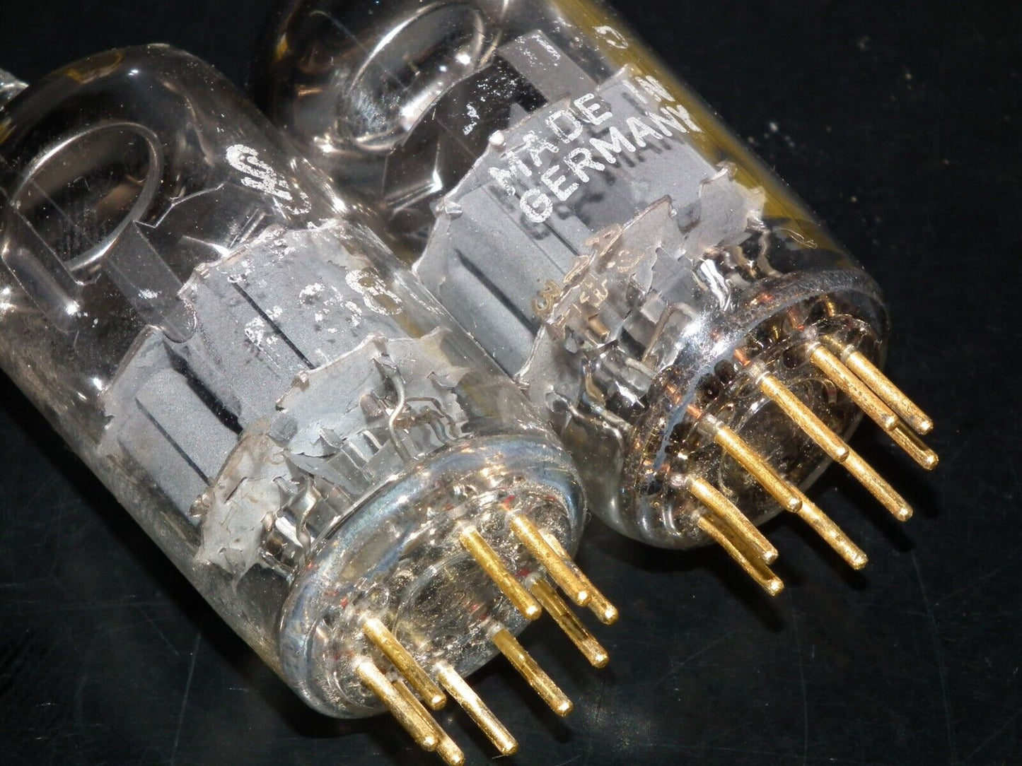 Platinum Matched Pair Siemens E88CC Used Tested NOS GRAY SHIELD The same codes