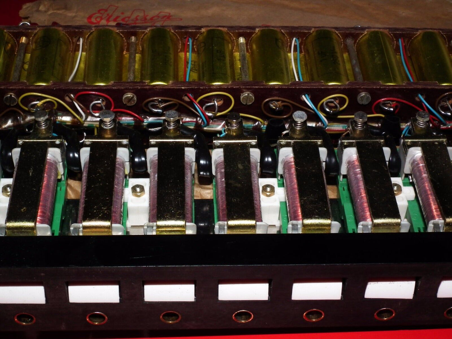Four vintage MP capacitors 1 uF / 250V Rifa Sweden (PIO Paper in oil capacitor)