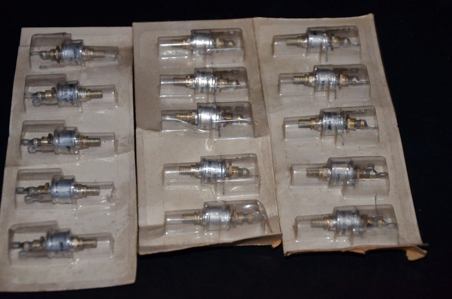 Lot of five (5 pcs) NOS professional variable capacitor 25 pF chassis montage