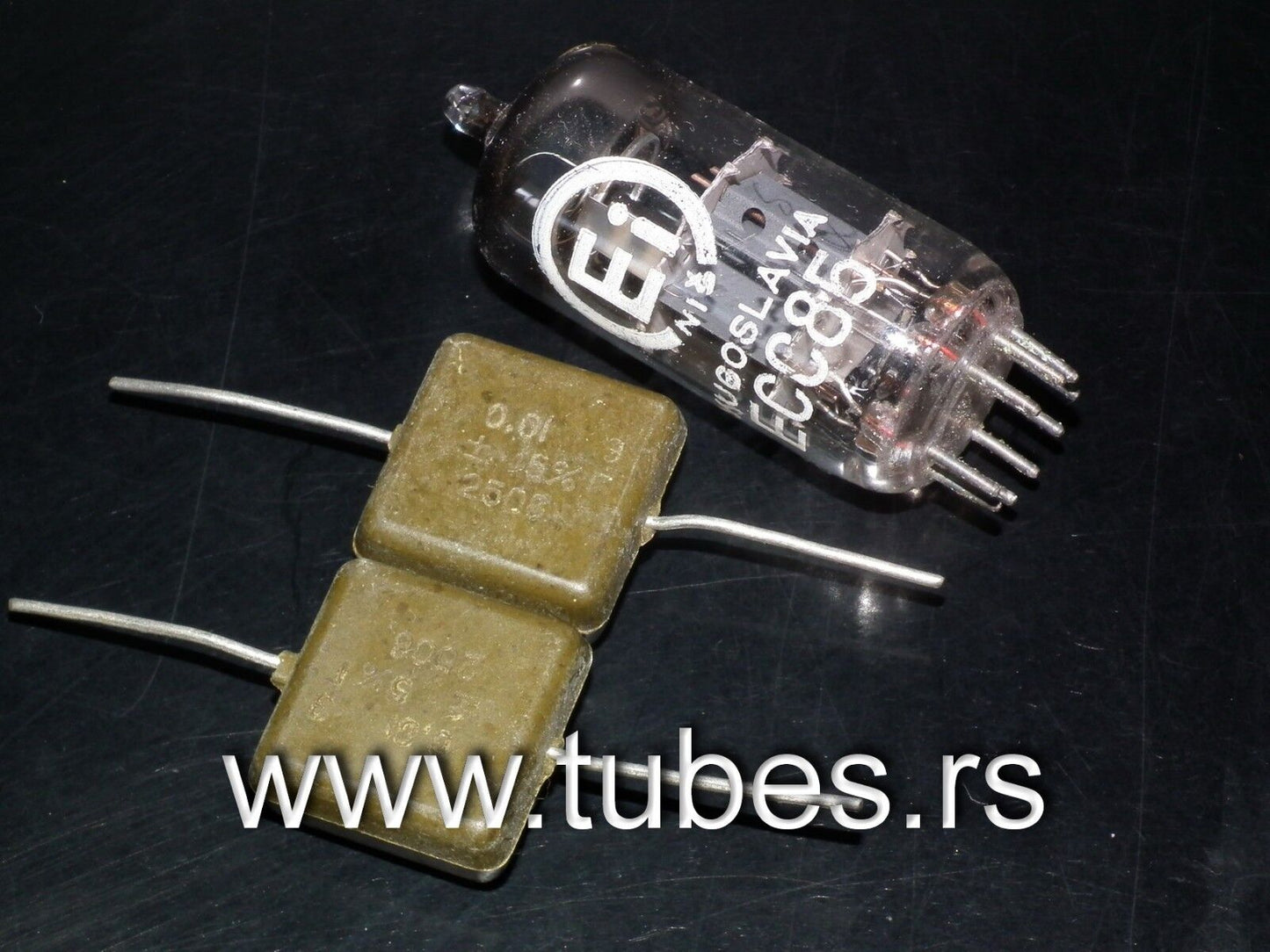 Two vintage Silver Mica NOS KSO capacitors 10nF / 10000pF 250V