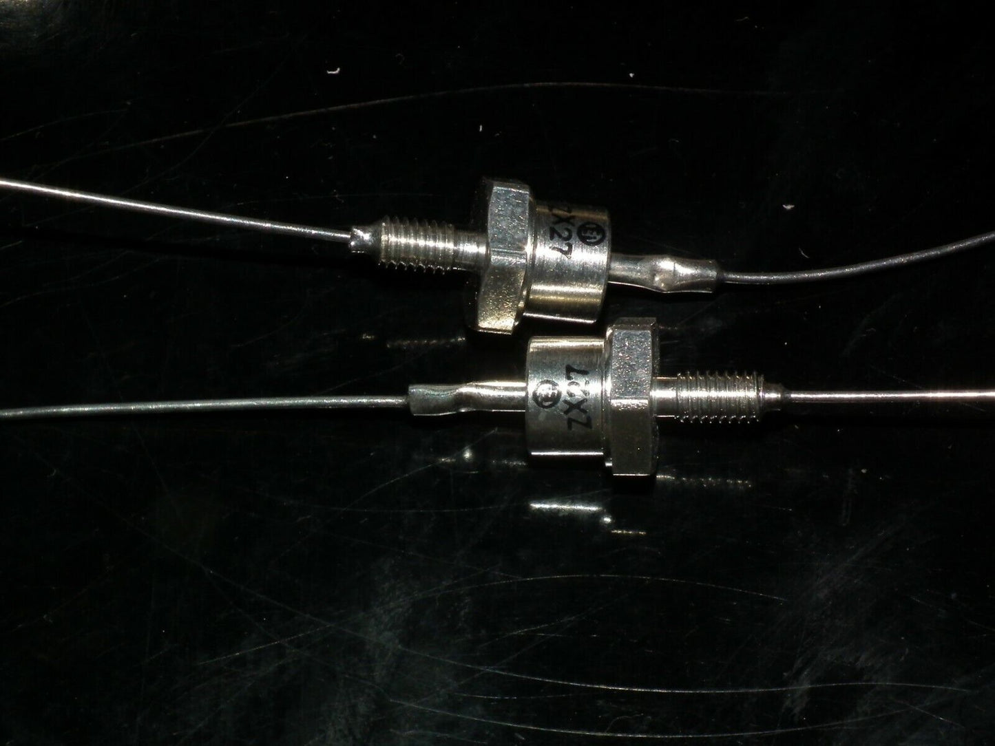 TWO (2 pcs) ZX27 Zener diodes Made in Yugoslavia by EI in 80s 27V 12.5W