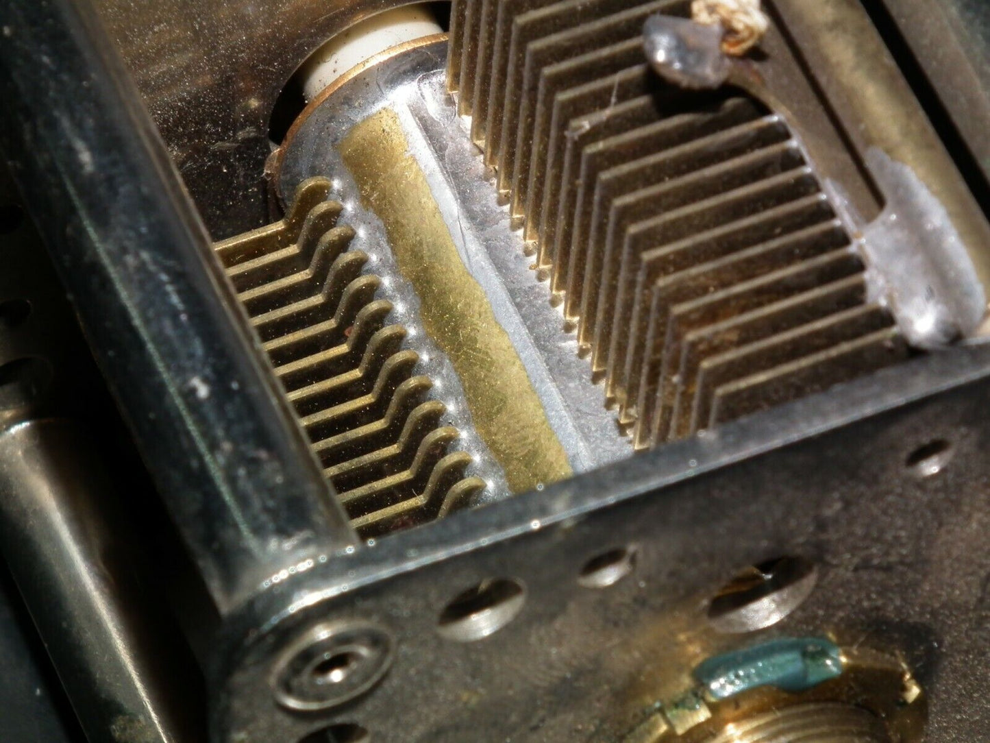 PHILIPS AIR VARIABLE CAPACITOR 2 x 570pF ( 1140pF ) - ball bearing HIGH QUALITY