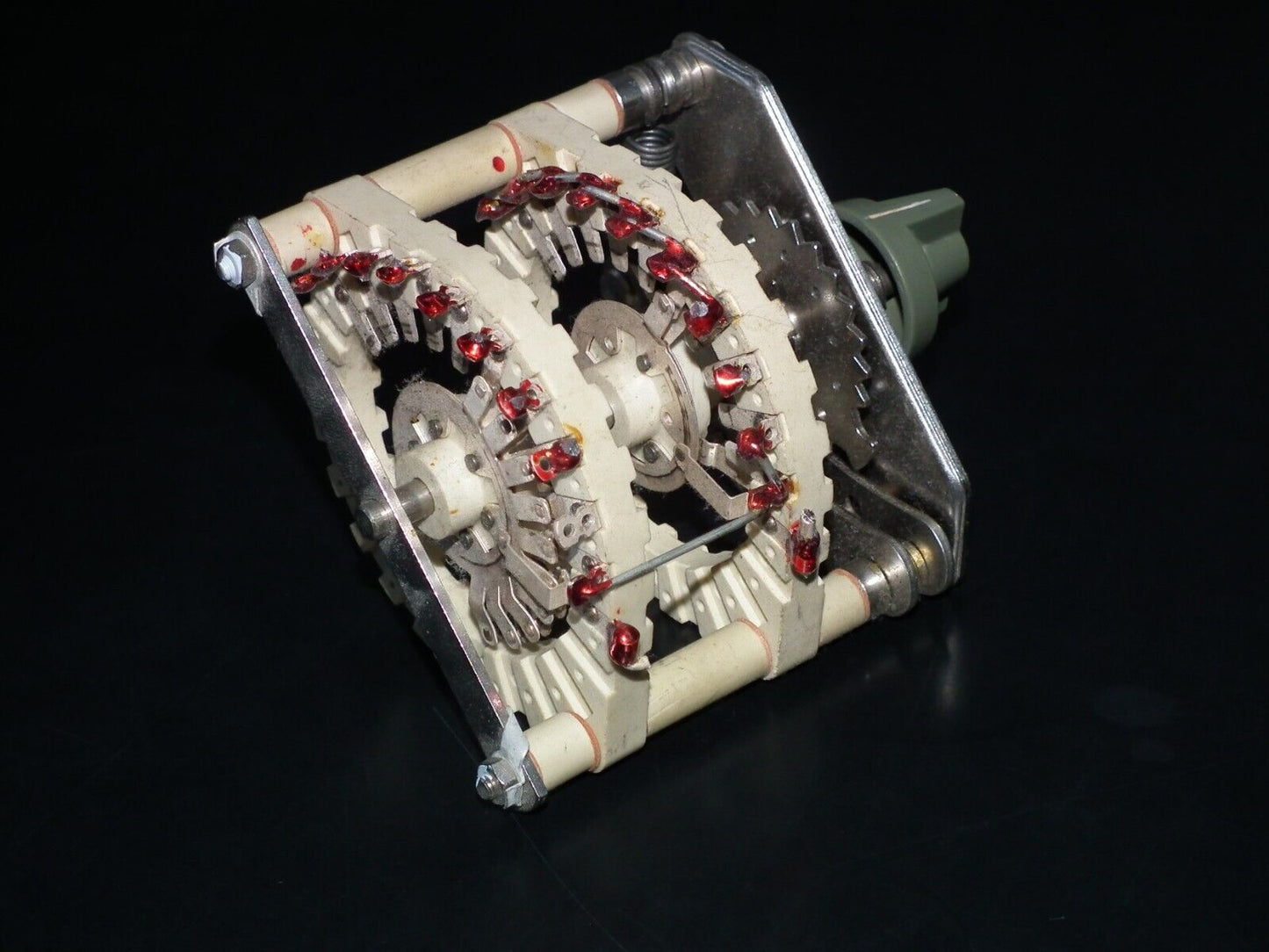 LARGE CERAMIC SWITCH 2 x 10 POSITIONS HF LINEAR AMPLIFIER ANTENNA TUNER QRO