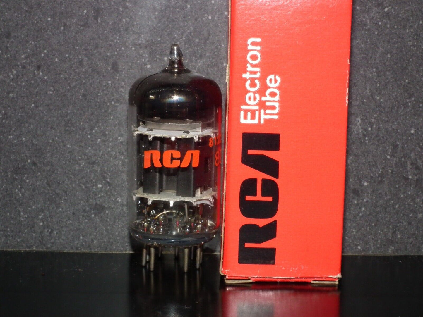 8233 RCA E55L NOS NIB Black Anode - Carbonized Nickel