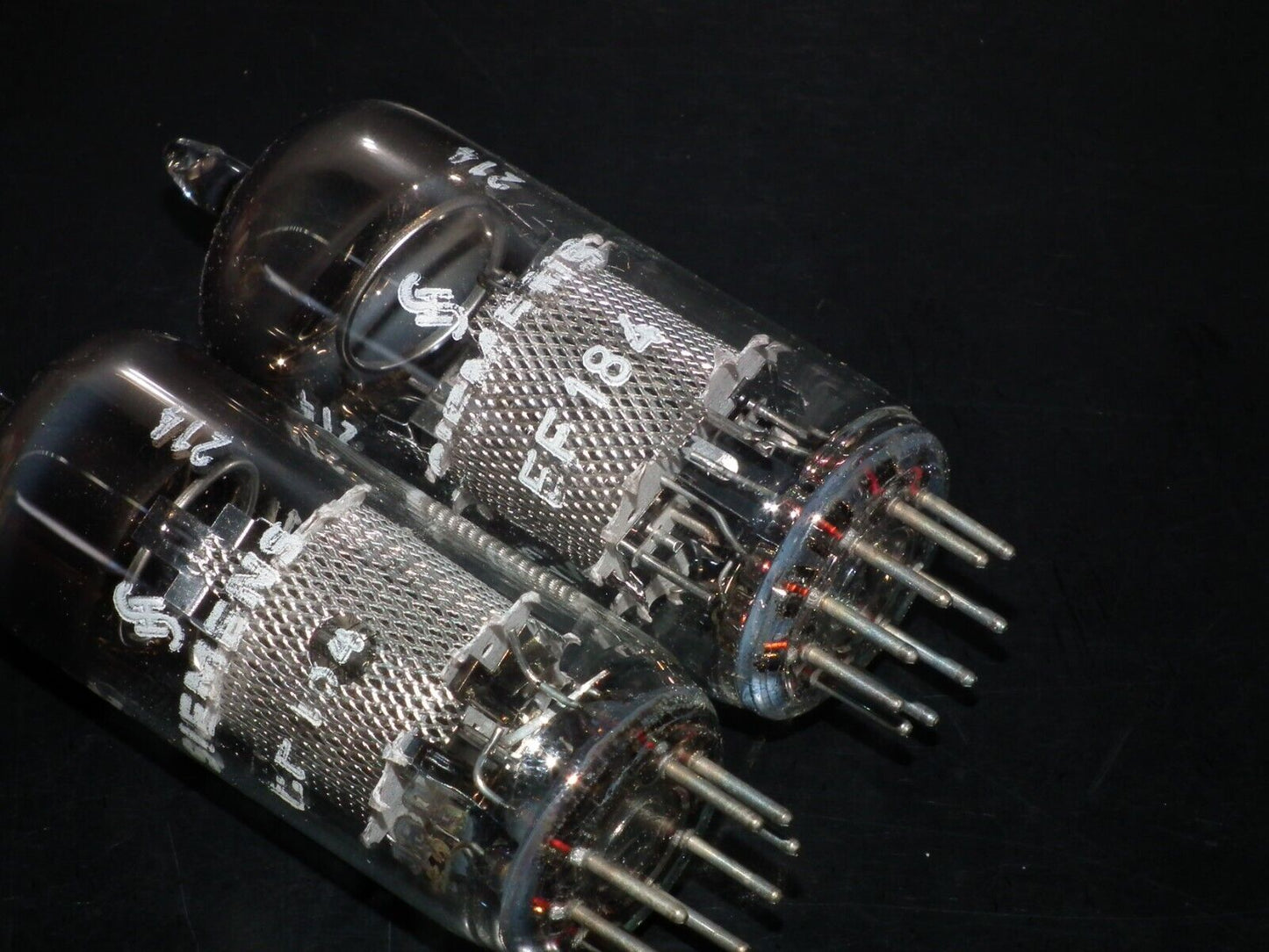 Platinum Matched Pair EF184 Siemens Halske Munich plant West Germany 6EJ7 NOS