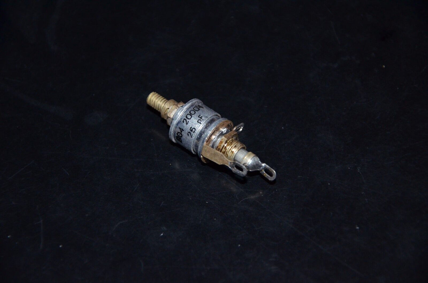 Lot of five (5 pcs) NOS professional variable capacitor 25 pF chassis montage