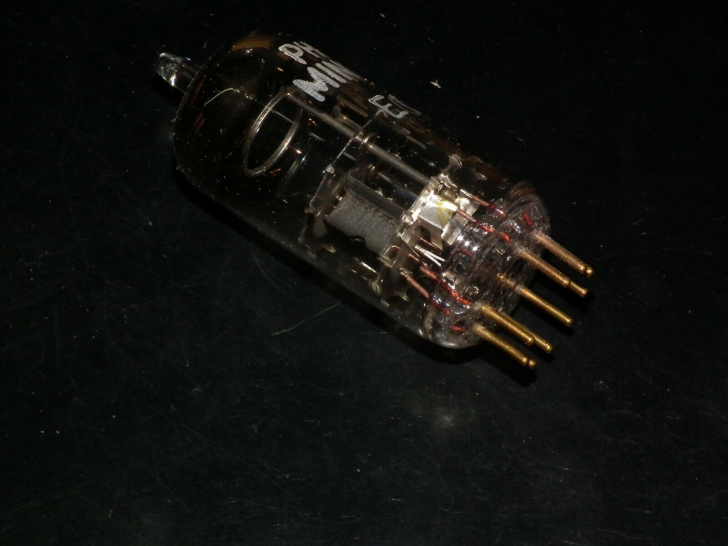EC81 Philips NOS Low Noise Triode Delta Heerlen Code Early Version Code on Stem