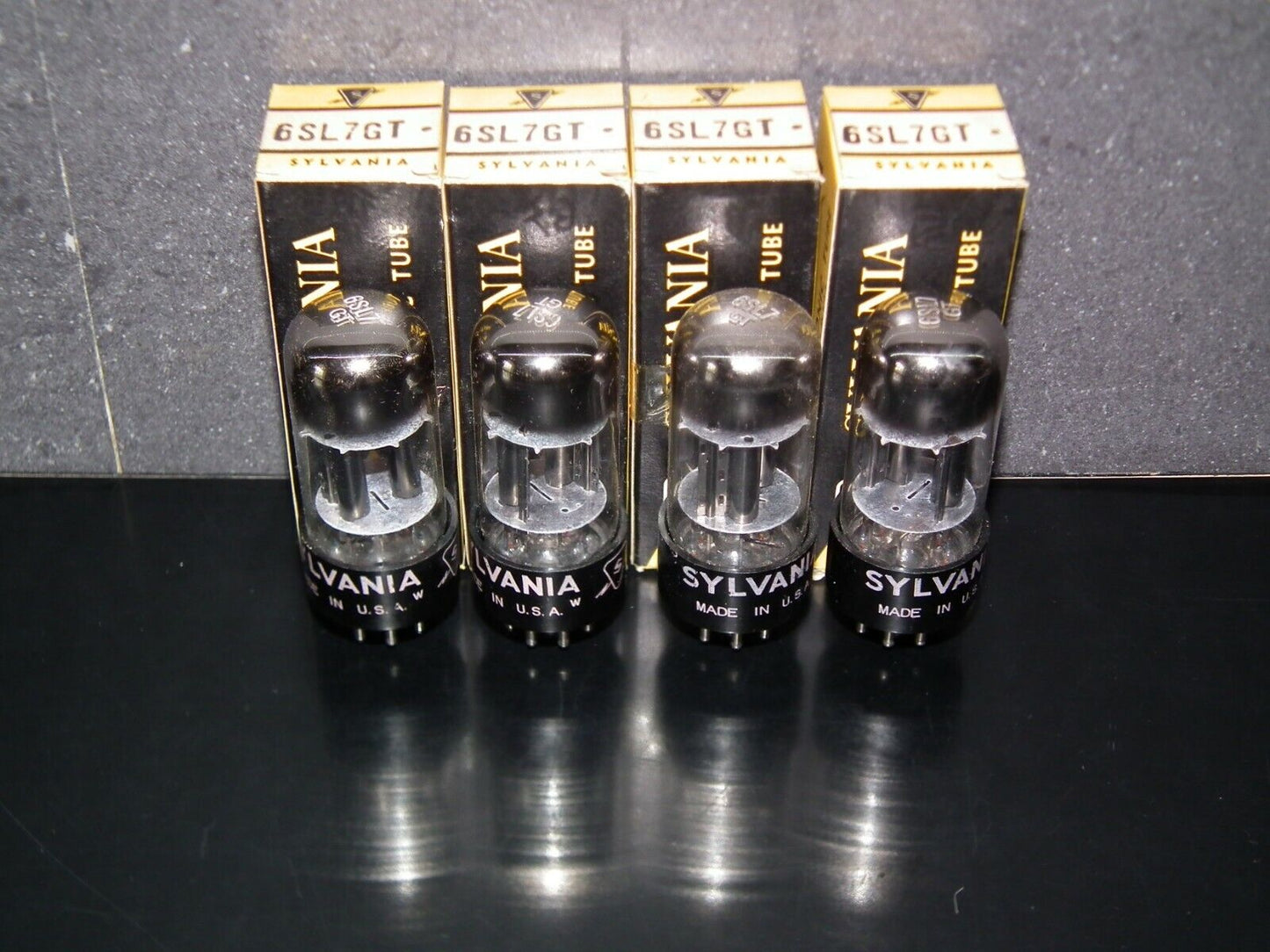 Platinum Matched Pair Sylvania 6SL7GT NOS NIB Chrome Tops