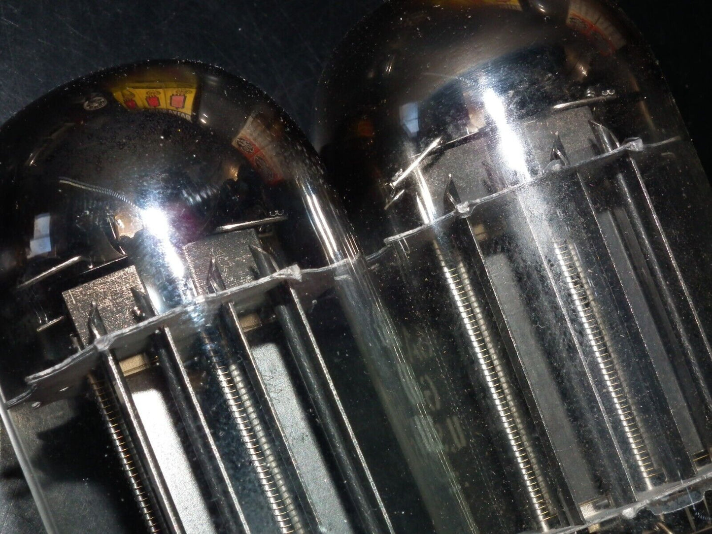 6AS7GA General Electric NOS NIB Platinum Matched Pair Dual D Getter 6080 ECC230