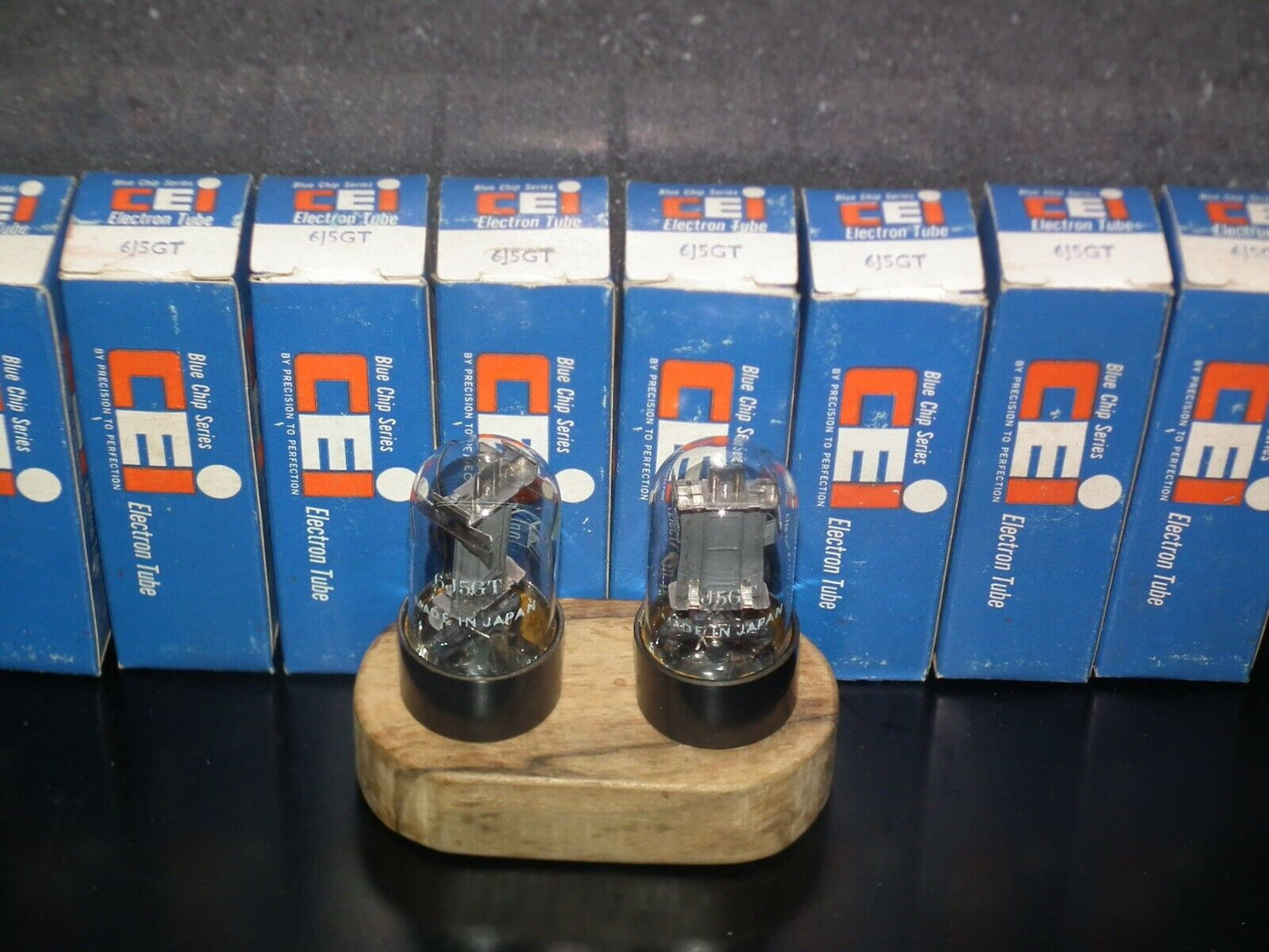 Platinum Matched Pair 6J5GT CEI NOS NIB Made in Japan (6J5G 6J5GT)