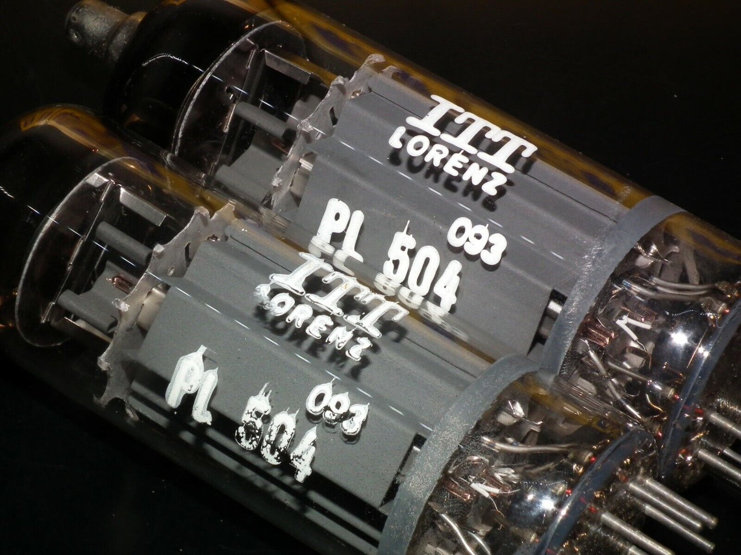 PL504 ITT Lorenz Platinum Matched Pair NOS NIB White printing