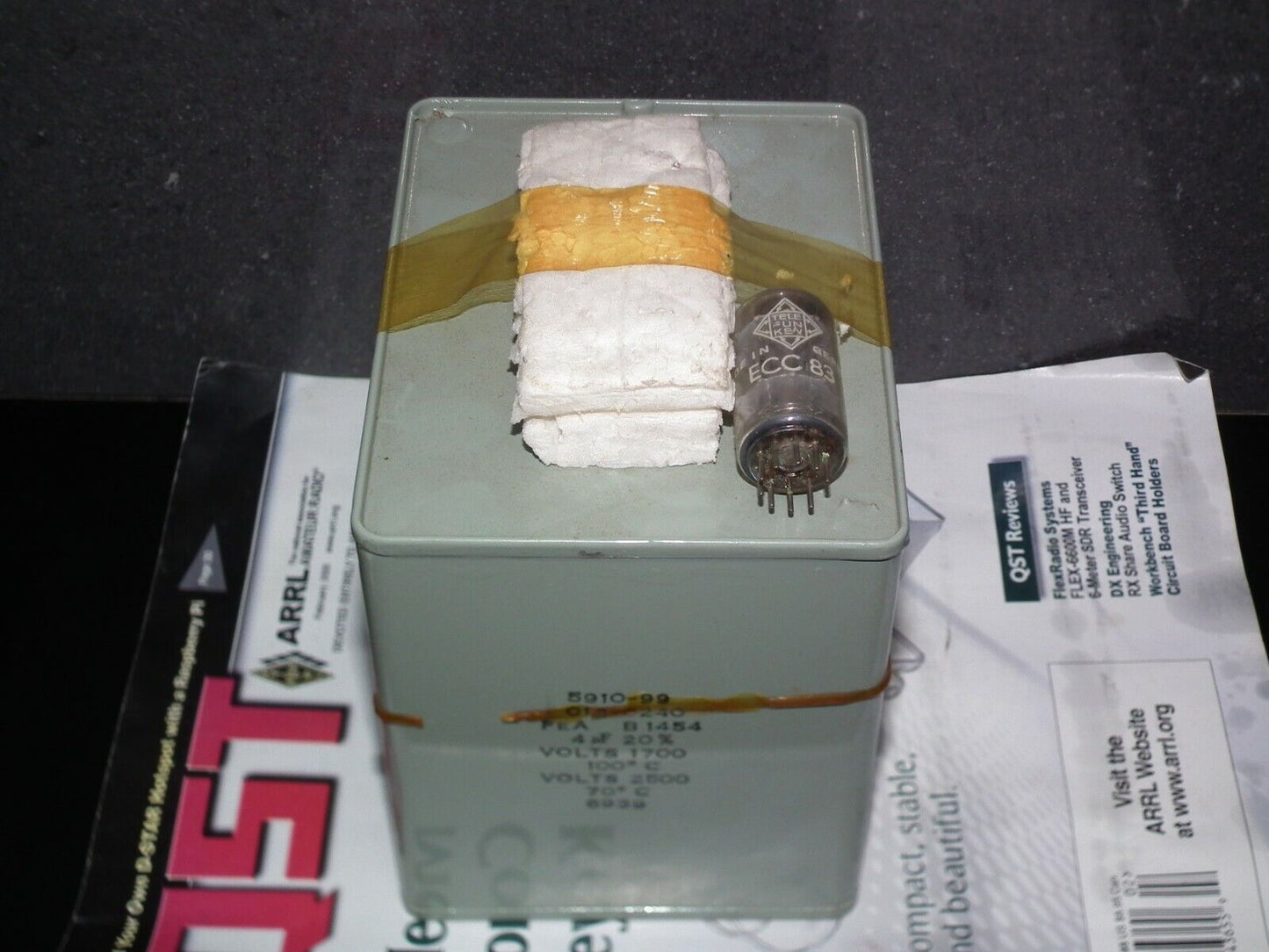 Genuine Marconi PIO Capacitor 4mfd 2500V NOS One pcs (1 capacitor)