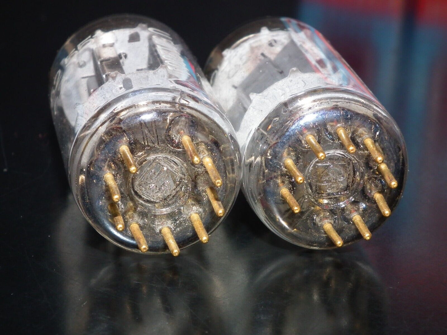 Platinum Matched Pair 6211 Telefunken ~ECC82 Tested NOS DB Gold Pins ULM codes
