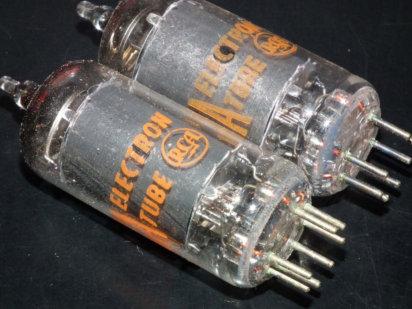 One (1 pcs) 6AU6A RCA EF94 Microphone pentode RARE Old Type - Low Noise Tested
