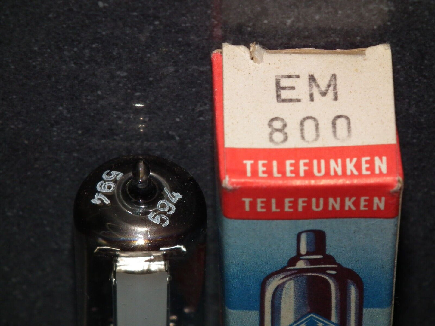 EM800 Telefunken NOS NIB Rare Magic Eye Tuning eye tube - Diamond Bottom -Tested