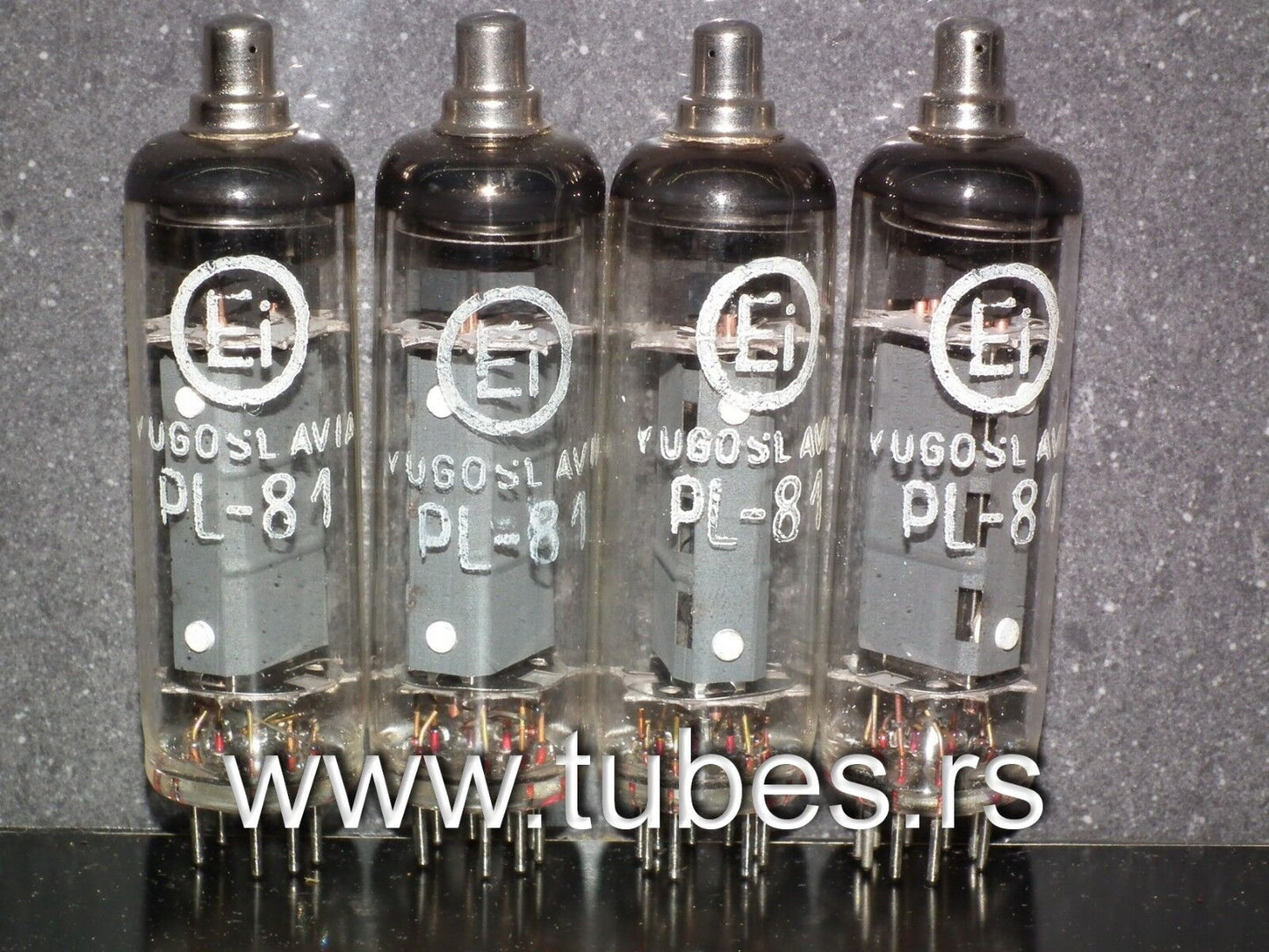 Platinum matched quad PL81 21A6 EI Philips NOS tube pentode N152