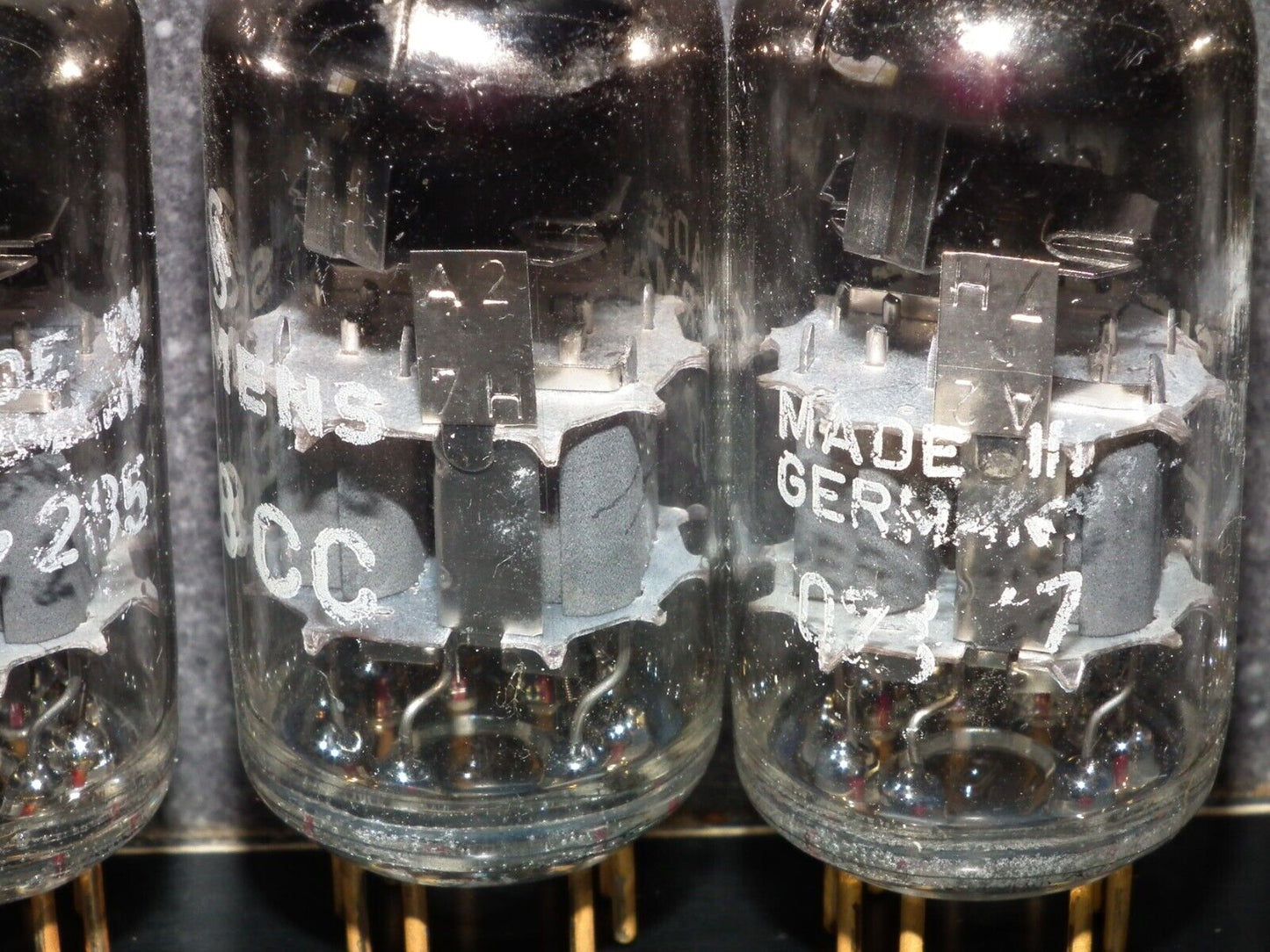 Platinum Matched Pair Siemens E88CC Used Tested NOS Dual Stage Getter A27H Code