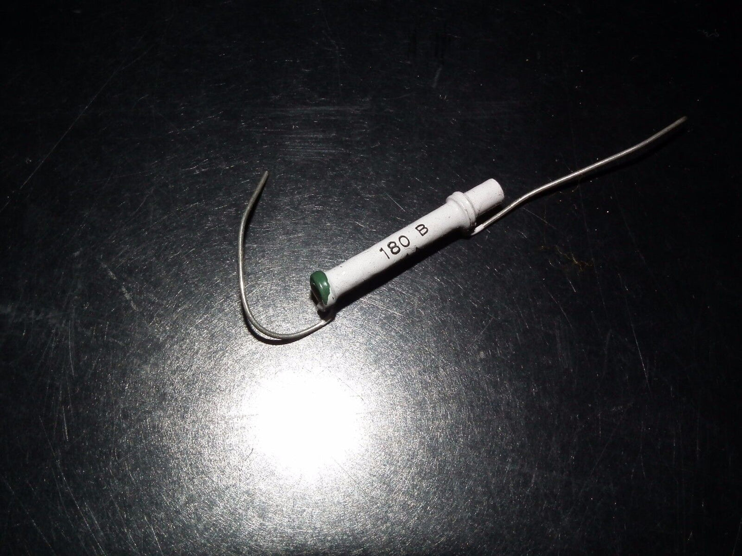 180pF 500V NOS Philips Tubular Ceramic Dogbone Capacitor - 0.00018uF 500V