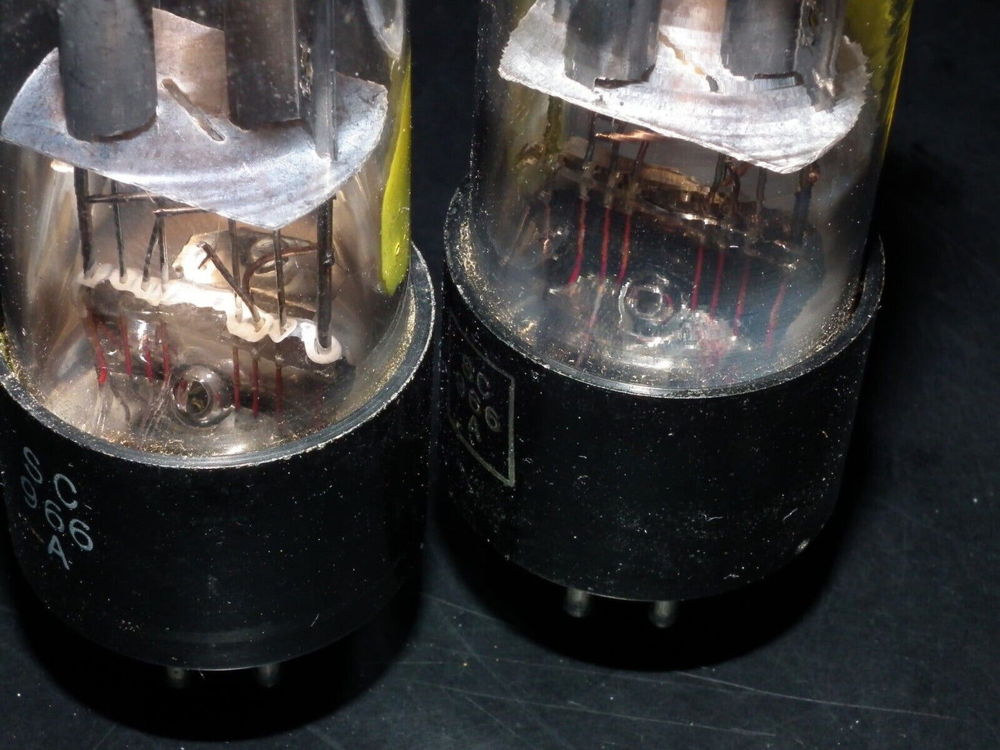 6SL7GT Sylvania VT-229 JAN Matched Pair Black coated, close dates 40s