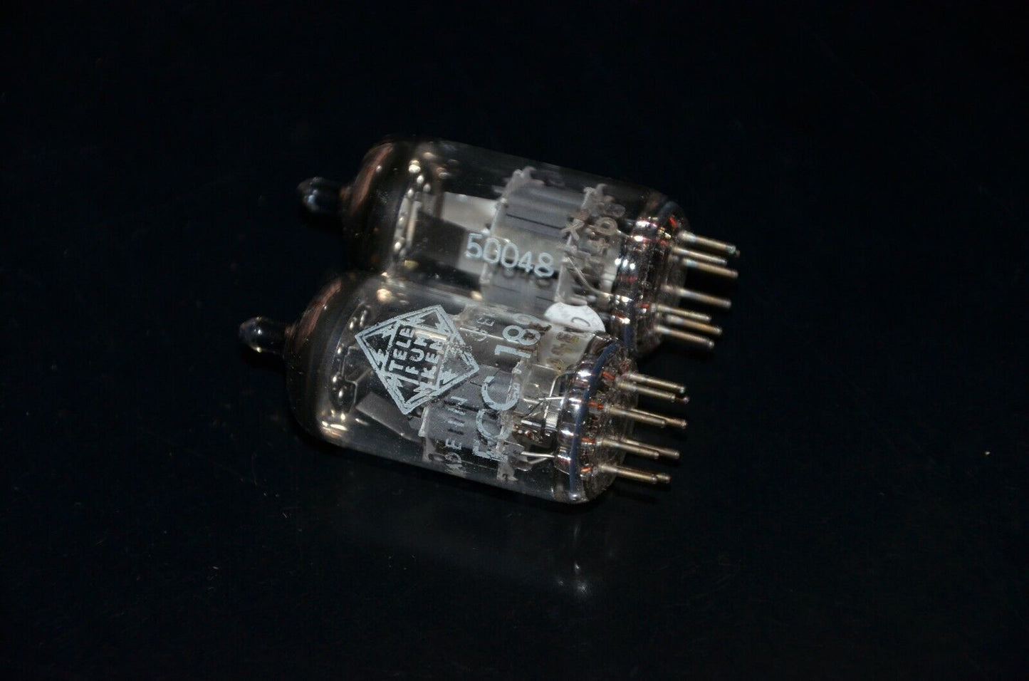 ECC189 6ES8 Philips (Rebranded Telefunken) NOS Platinum Matched Pair Low Noise