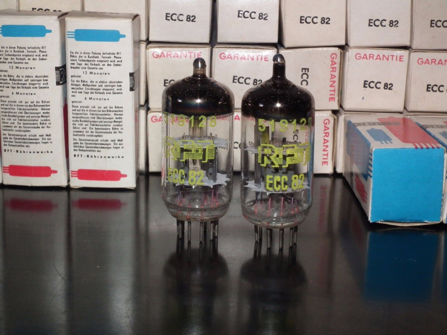 ECC82 12AU7 RFT Germany NOS NIB from 60s