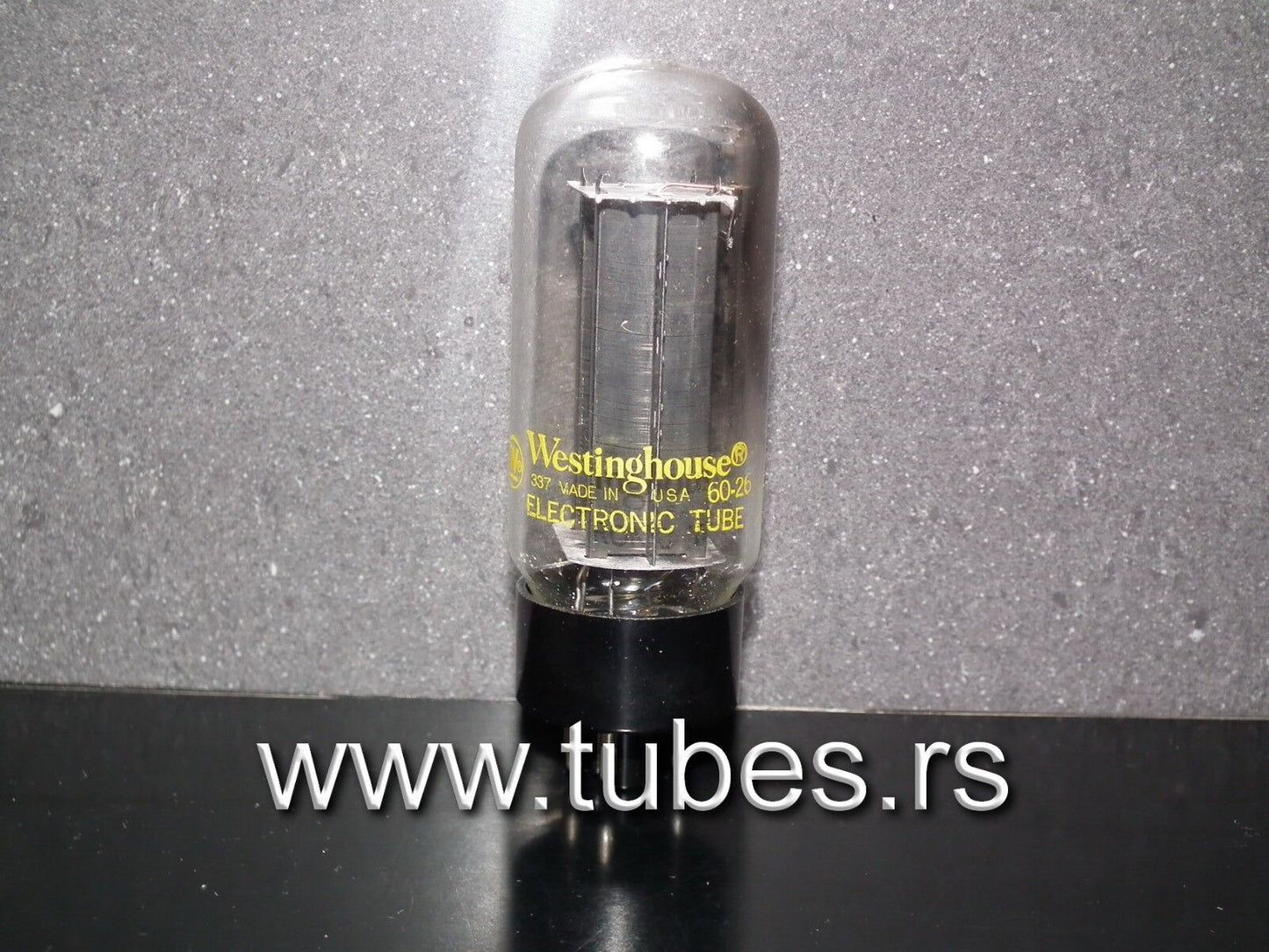 5U4GB Westinghouse VT-244 NOS NIB black plates, carbonized nickel