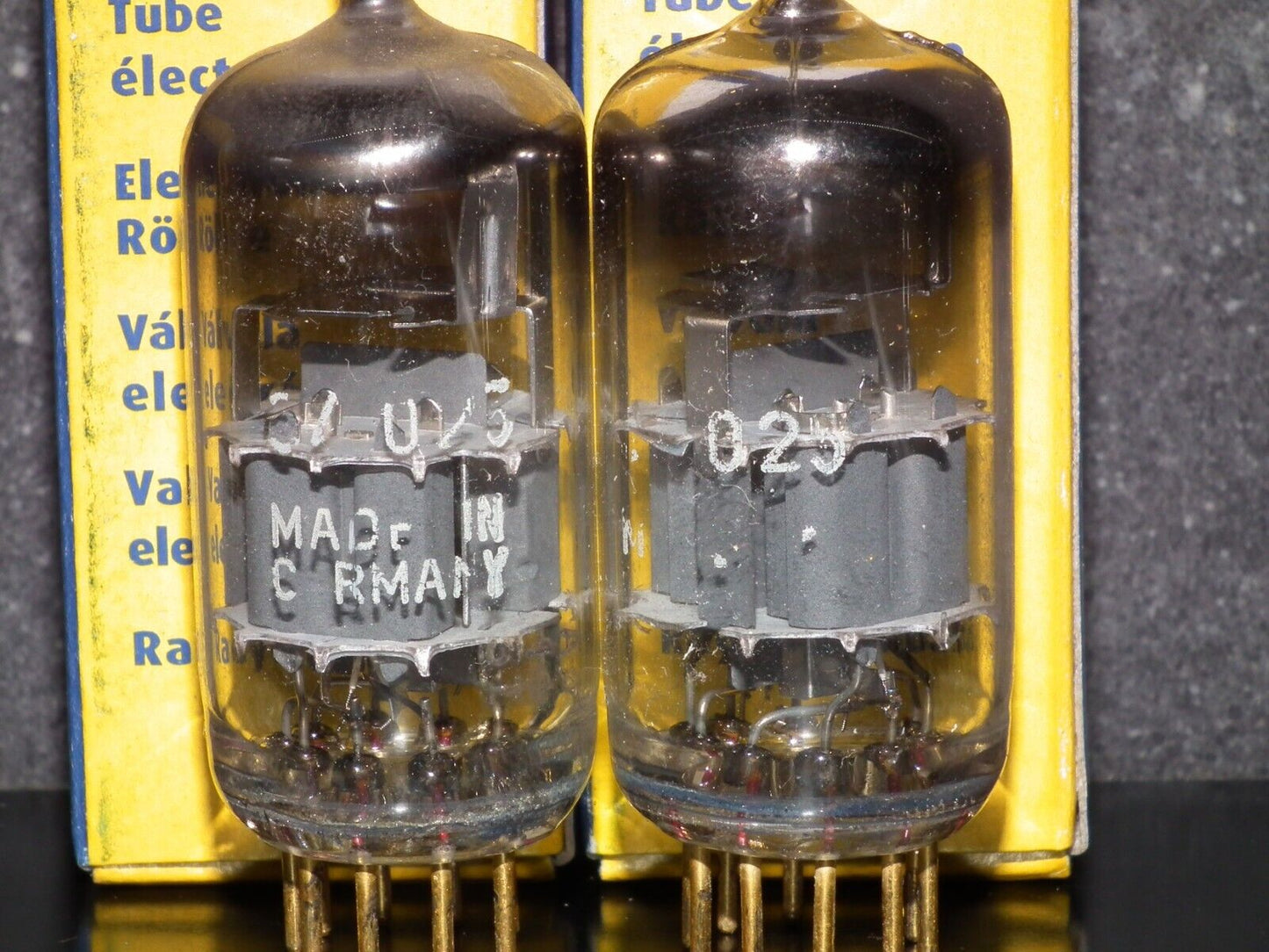 Platinum Matched Pair Siemens E88CC Used Tested NOS GRAY SHIELD A01 MP4