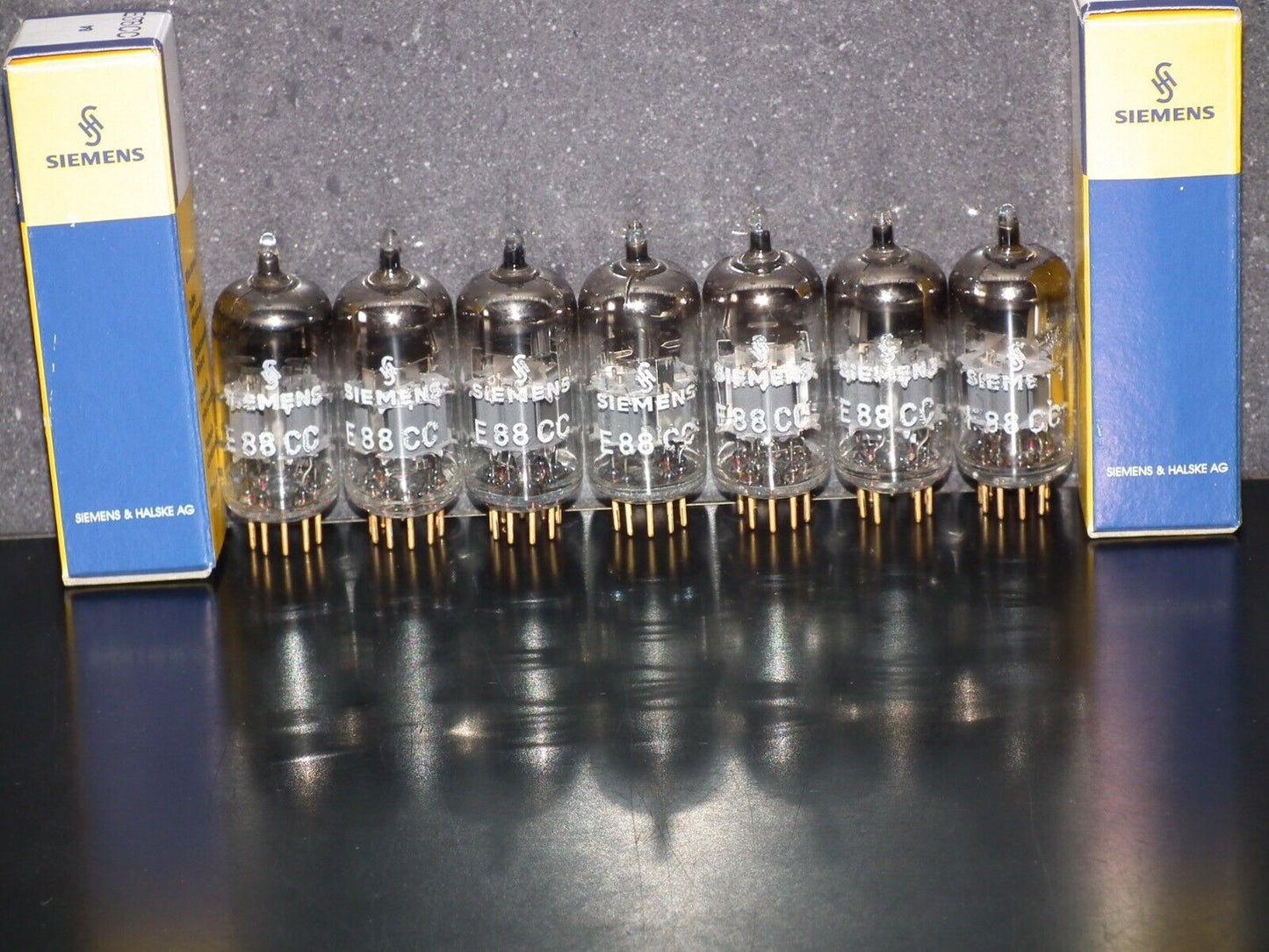 Platinum Matched Pair Siemens E88CC Used Tested NOS Dual Stage Getter A27H Code