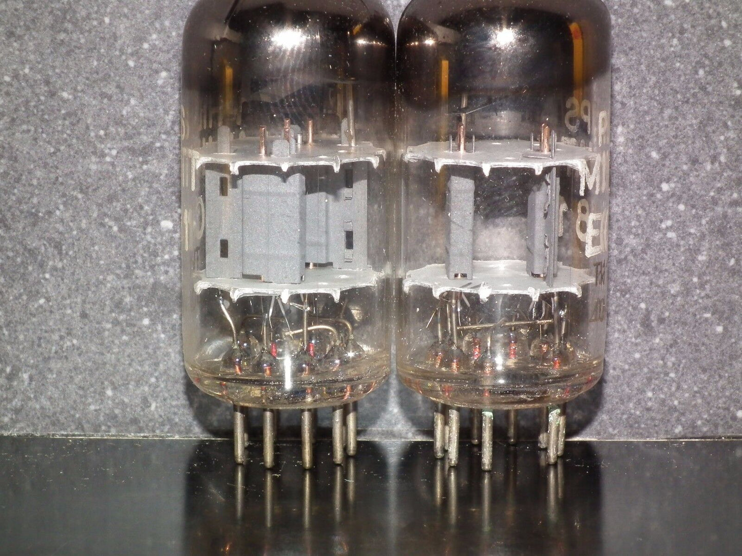 Philips ECC81 12AT7 matched pair (Made in 1960) NOS NIB RARE CROSSFOIL D GETTER!