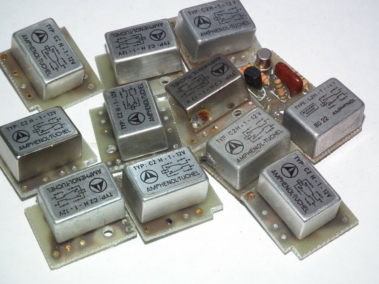 AMPHENOL - TUCHEL C2 H-1-12V Relay Coil 12V Contacts 250V 1A 120VAC Tested!