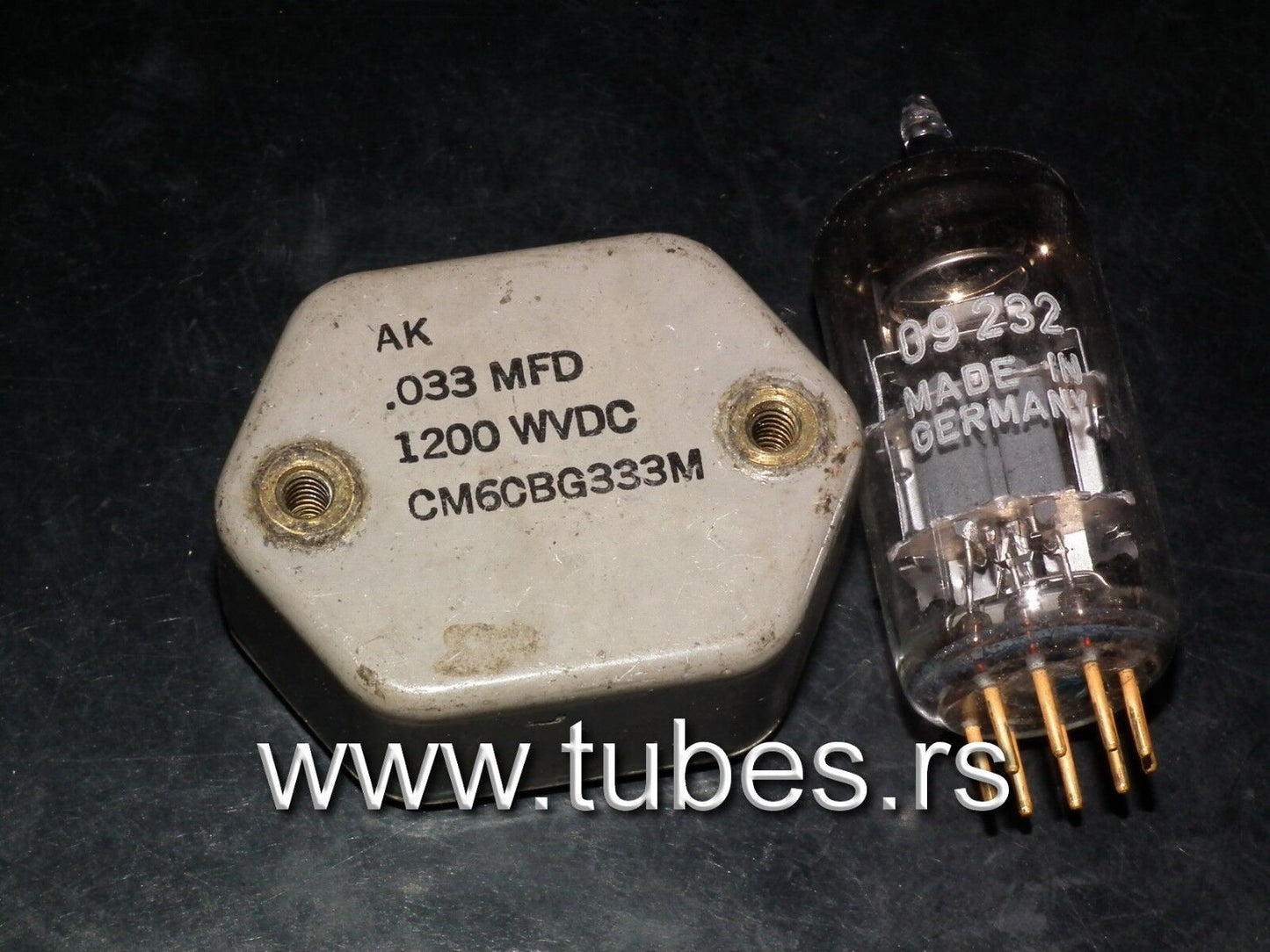 One vintage MICA capacitor 0.033 mfd 1200V Sangamo USA 0.033uF 1200WV
