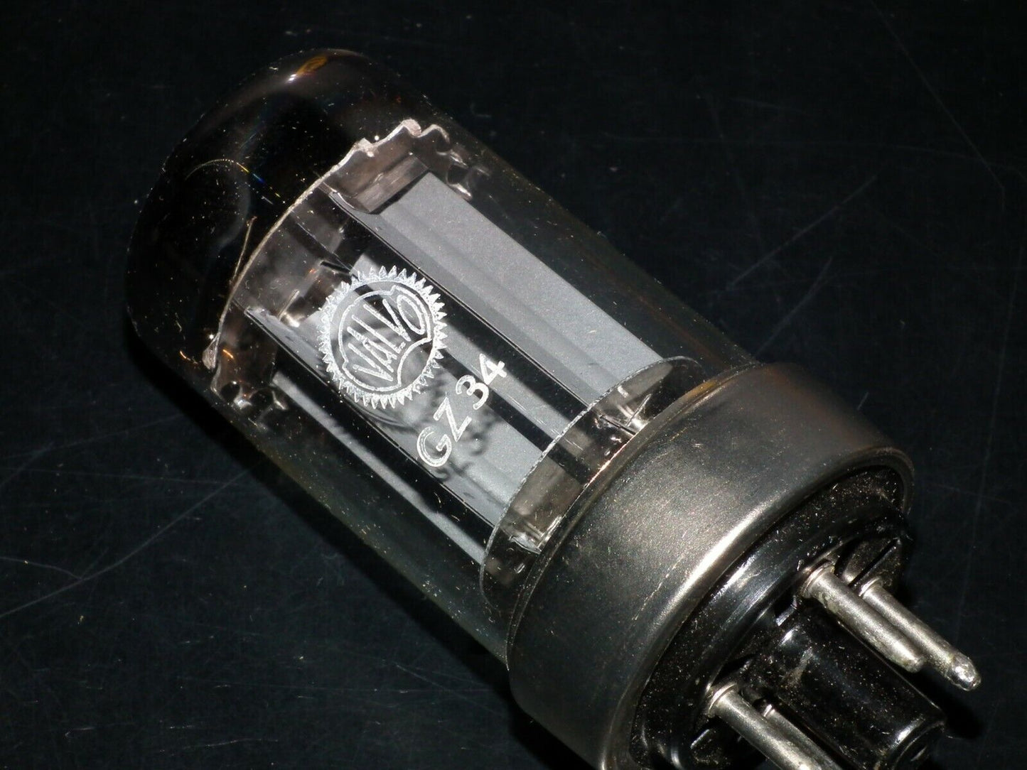 GZ34 Philips 5AR4 rectifier RARE Metal Base DD Getter NOS NIB 1955 branded Valvo